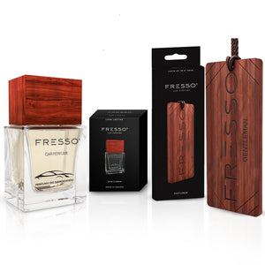 Gentleman set wooden hanger + perfume 50 ml